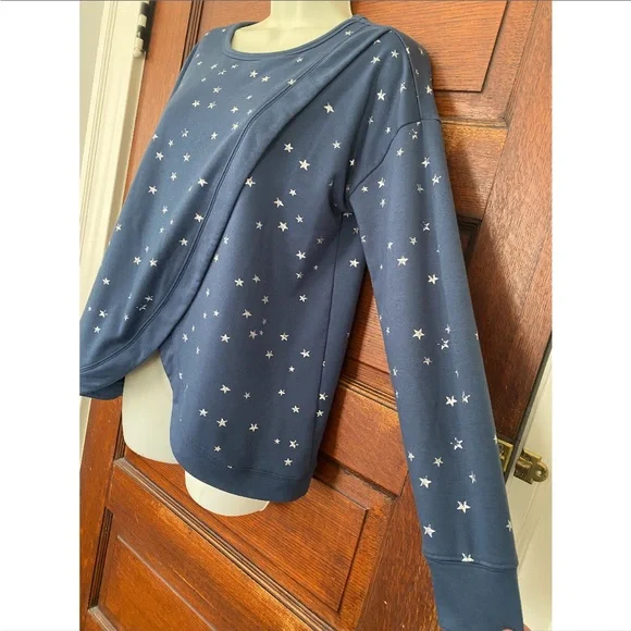 Motherhood Maternity Tulip Pull Over Nursing Sweatshirt S - Picture 4 of 8